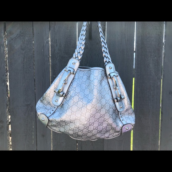 Rare Silver Gucci Guccisima Pelham - Picture 2 of 16